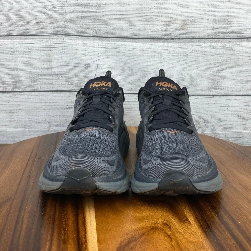 Hoka One One Clifton 8 Anthracite Copper Running Shoe Women’s Sneaker Size 8